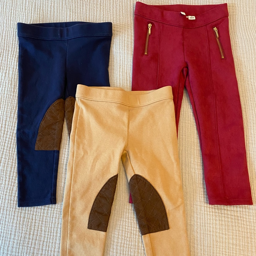 2T Janie and Jack Leggings (3 pairs)